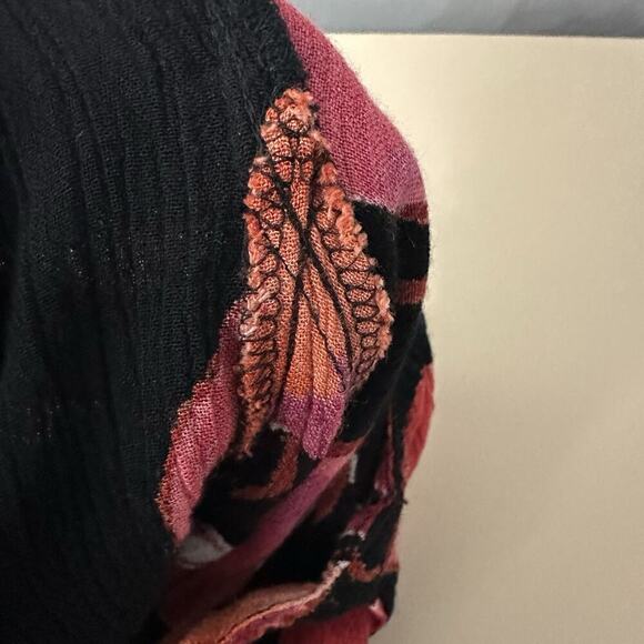 Vtg American Angel Dress Womens 3X Black Floral Maxi Flowy Gauzy Semi Sheer 90s - Picture 14 of 16